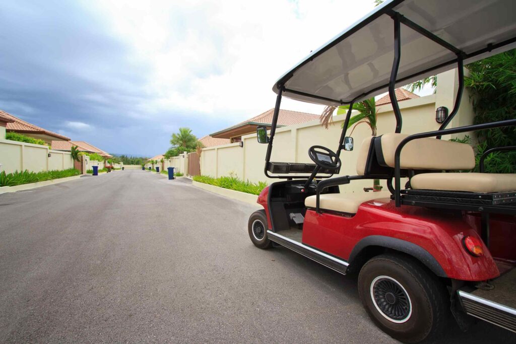 Golf cart shipping transport