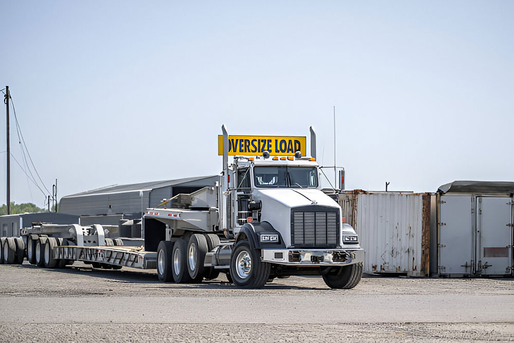 Flatbed car transport - Oversized truck