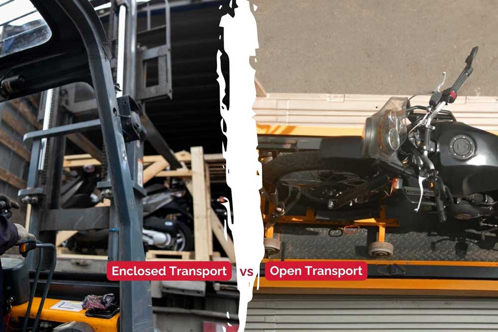 Enclosed vs. Open Motorcycle Transport