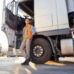 auto transport truckers, Auto transporter using enclosed trailer in snow
