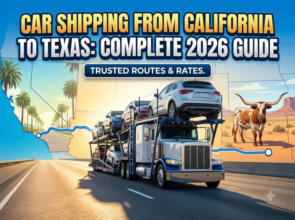 Car Shipping California to Texas: Complete 2026 Guide 1 car shipping California to Texas
